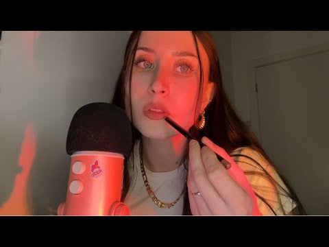 ASMR a tingly whispered ramble and makeup application