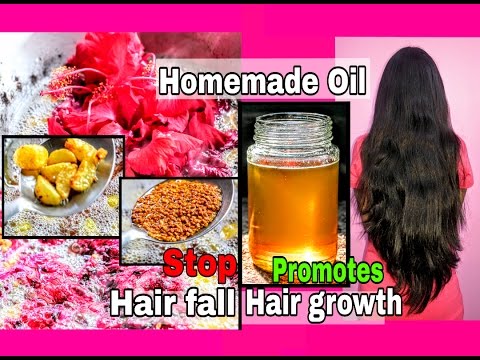 Homemade oil for Hair growth | Hair fall | long black & thick Hair ...