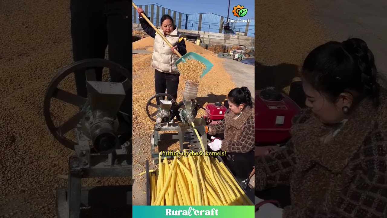 This Machine Turns Corn into Crunchy Snacks! 