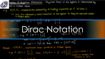 Introduction to Dirac Notation