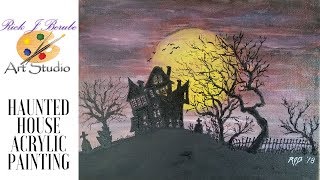 haunted painting acrylic