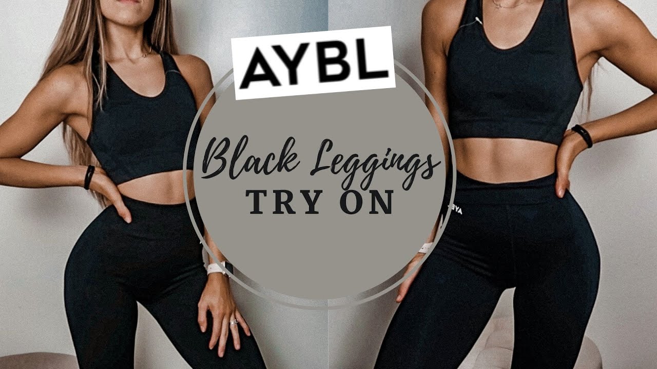AFFORDABLE BLACK LEGGINGS / AYBL TRY ON HAUL 