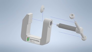 AUTODESK INVENTOR PROFESSIONAL 2023: VISTA EXPLODIDA DE PEÇA MONTADA - IFCE CAMPUS CEDRO - CAD