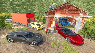 Exploration De Granges Abandonnées Qui Cachent Des Voitures Rares Farming Simulator 25