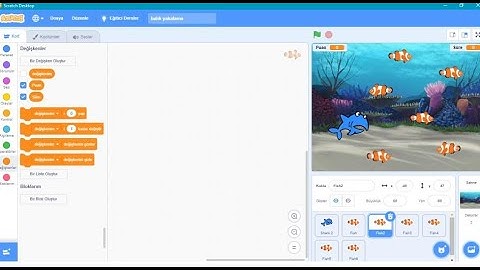 Scratch Dersleri 1- Balık Yakalama Oyunu