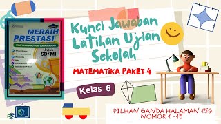 Jawaban Paket 4 Matematika Meraih Prestasi nomor 1 - 15