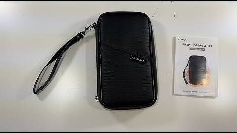 Ruboka Fireproof RFID Blocking Passport Holder Wallet Unboxing