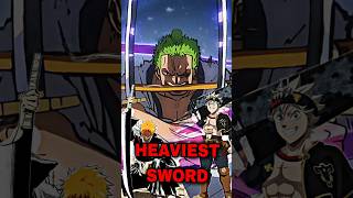 THE HEAVIEST SWORD in anime #sword #anime #shorts