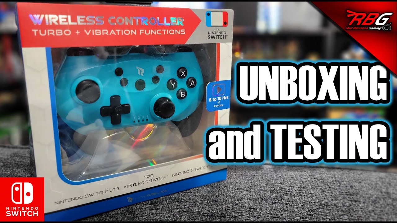 Tech Rebellion Wireless Nintendo Switch Controller Unboxing