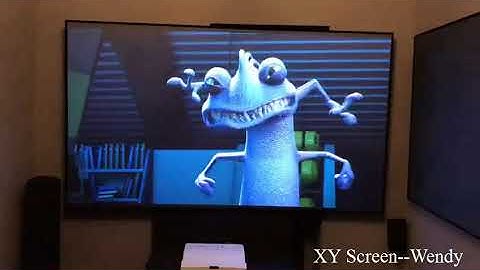 PET Crystal Ambient light rejecting Thin frame UST projector screen for optoma ust projector