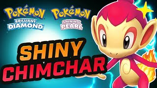 SHINY CHIMCHAR!!! 1ST SHINY In Pokemon Brilliant Diamond &amp; Shining Pearl