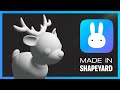 Best 3D Modeling App iPad – Deer with Shapeyard
