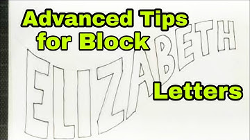 Advanced Tips for Block Letters - theartproject (2019) chad brown