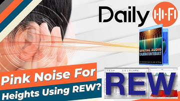 Is Getting Pink Noise Out Of Height Speakers With REW Possible?
