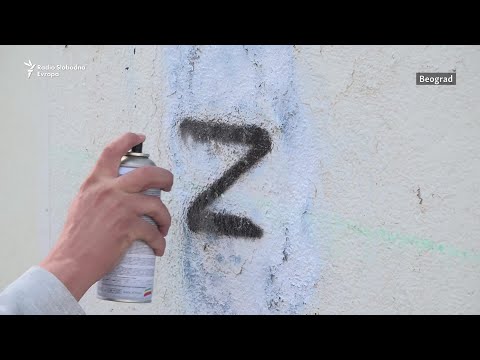 'Rat' simbolima ruske agresije na ulicama Srbije
