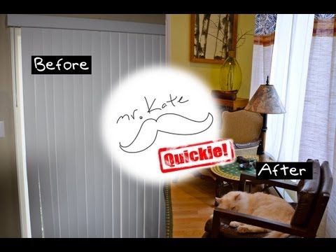 Mr. Kate Quickie: Goodbye Ugly Vertical Blinds DIY