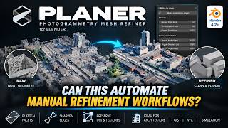 Planer Add on - Photogrammetry Mesh Refinement for Blender #blender #3dmodeling