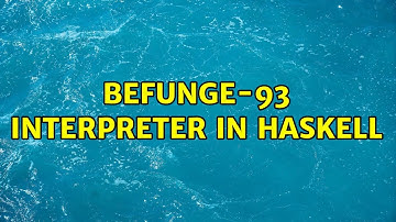 Befunge-93 interpreter in Haskell