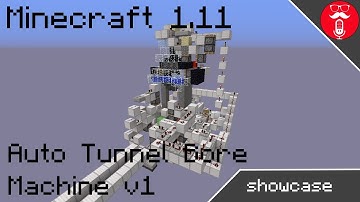 Auto Tunnel Bore Machine v1 (Bore by emeraldfyr3) | Minecraft 1.11+