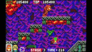 Toki - Stage 3: Caverns of Fire (1992) [Atari Lynx]
