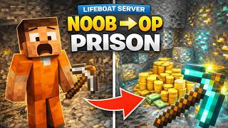 NOOB to OP in Lifeboat Prison 😱 (Minecraft Bedrock) screenshot 5