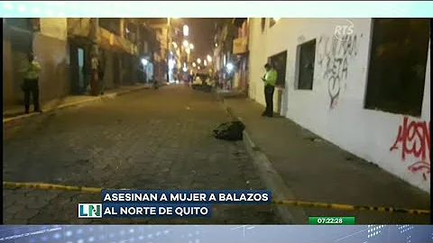 Una mujer fue asesinada a balazos en el norte de Quito