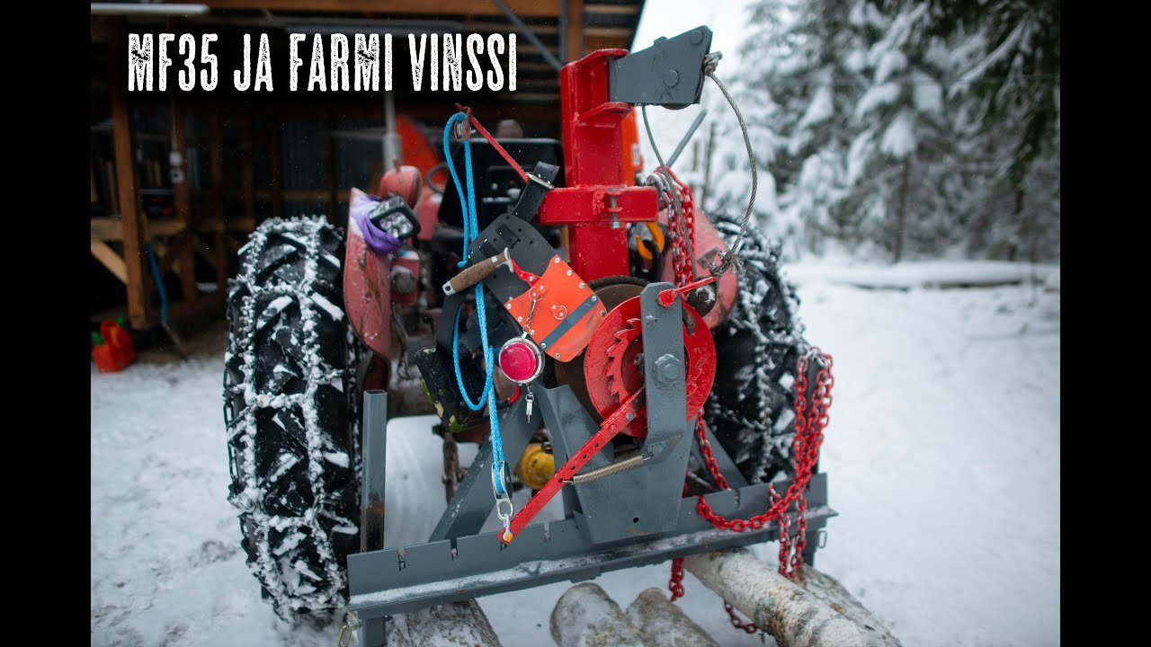 Massey ferguson 35 ja farmi vinssi.