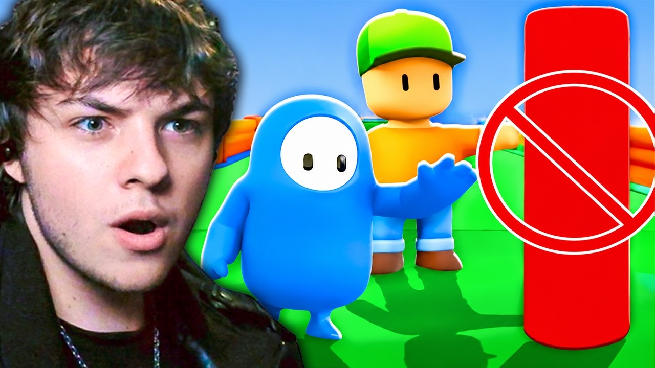 Fall Guys vs Stumble Guys But We Can't Touch Red!