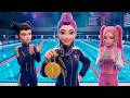 KPop Demon Hunters Swimming Pool Song Animated Music Video Croco Beat