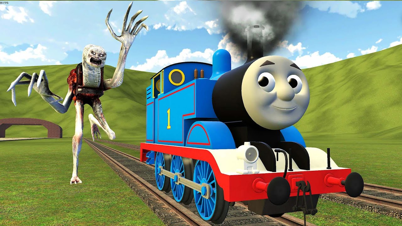 Building a Thomas Train Chased By Cursed Trains in Garry's Mod!