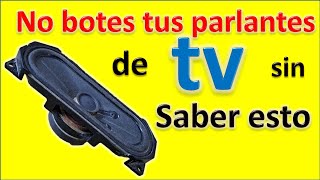 no botes tus parlantes de televisor en desuso sin antes de ver este video