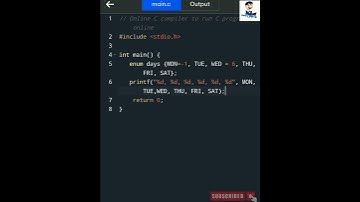 Enum execution with values using c in tamil #happycoding #cprogramming #tamil #shorts #enumeration