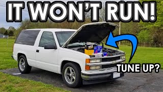 2 Door Tahoe Makeover Part 1 (Getting it Running?! Tune Up)