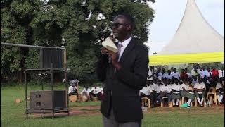 MR.EGOLE LAWRENCE LIRA RCC NARRATES HIS LOVE STORY FOR COMBONI COLLEGE ON ST.DANIEL COMBONI DAY.