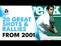 Agassi magic sampras ferrero  more  20 amazing atp tennis shots  rallies from 2001