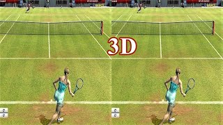 Virtua Tennis 3 3D video SBS VR Box google cardboard