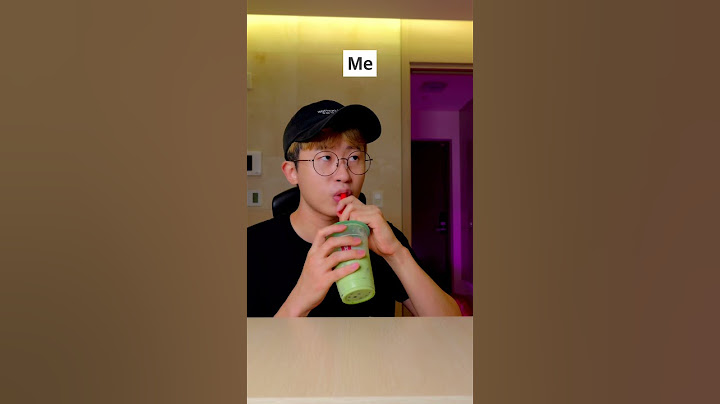 How to drink bubble tea