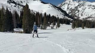 Alta Spring Skiing - Lower Crooked Mile