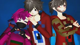 [MMD&Minecrafters] Everything is blue(Da ba dee) | MEME