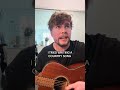 I treid writing a country song