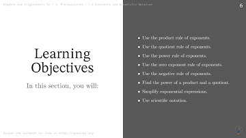 Algebra and Trig 2e | 1. Algebra Essentials | 1.2 Exponents and Scientific Notation - Intro