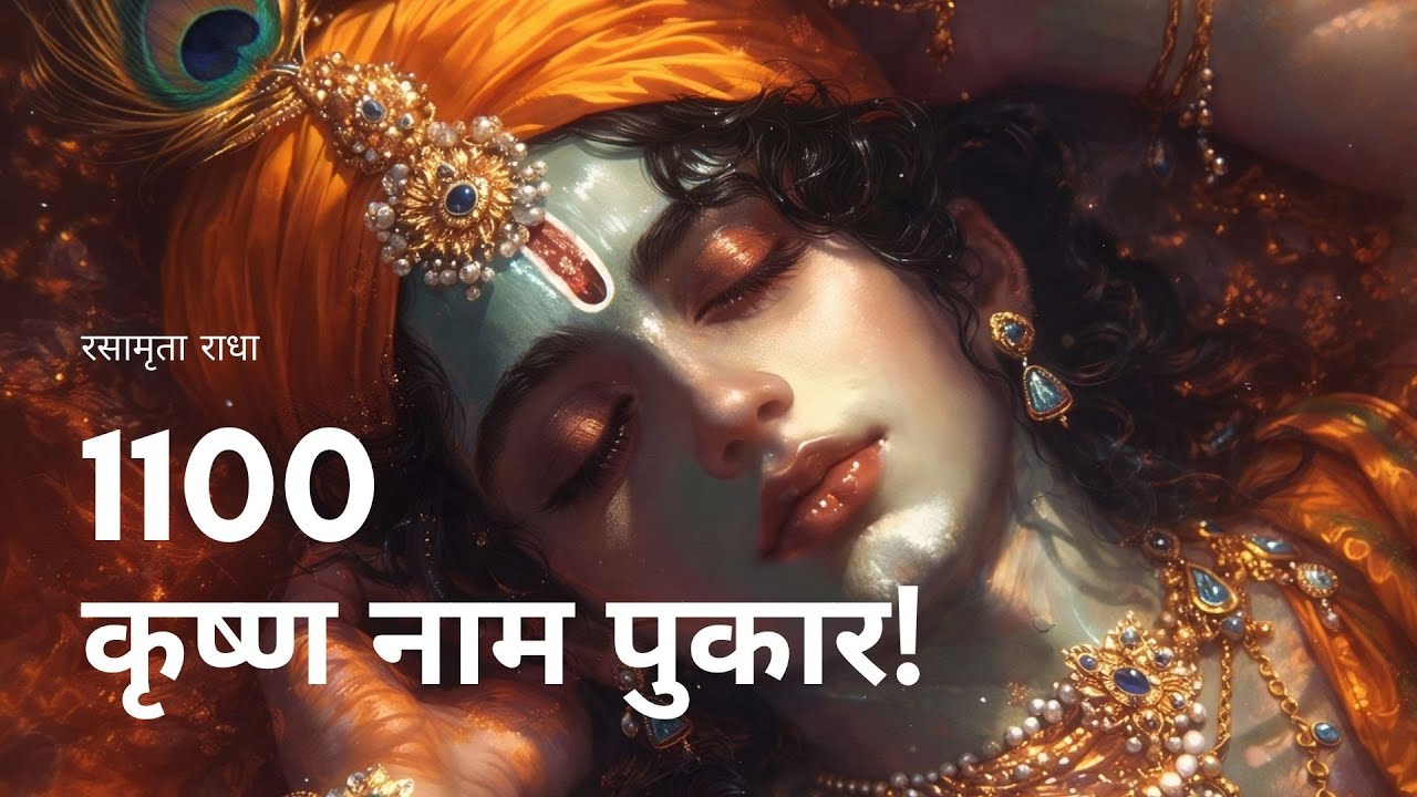 कृष्ण नाम जाप - 1100 Naam Jaap || Counting 1100 || Divine Naam Jaap for Spiritual Healing ||