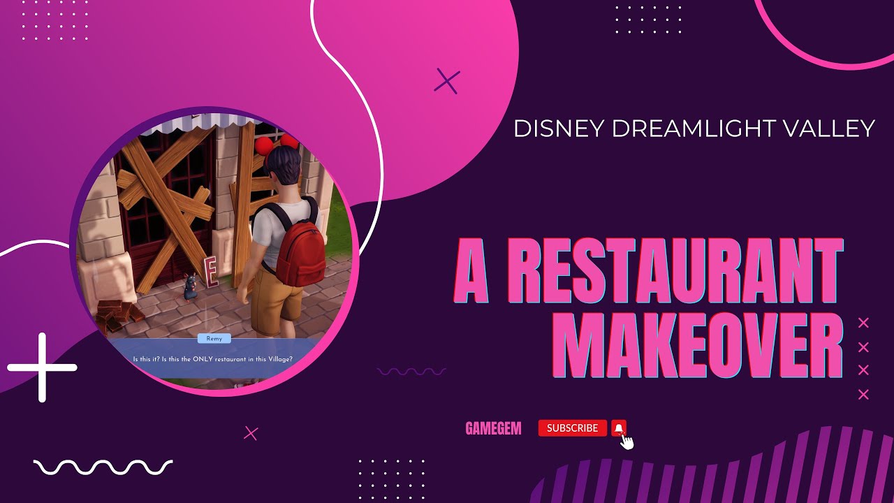 Disney Dreamlight Valley Gameplay A Restaurant Makeover (Remy) [PS5