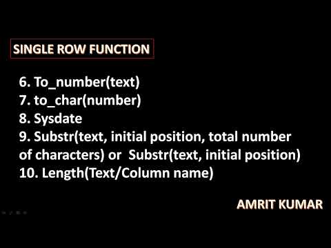#37  LOWER(STRING/COLUMN_NAME)  FUNCTION USED IN ORACLE BY MR. AMRIT KUMAR