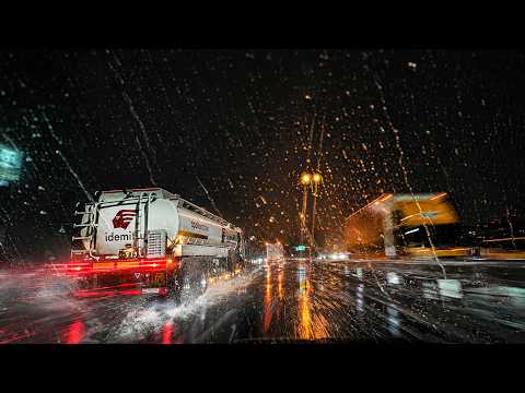 ☔️Late Night Rainy Highway Drive💤Drift into Deep Sleep😴(Real Footage, Not AI)