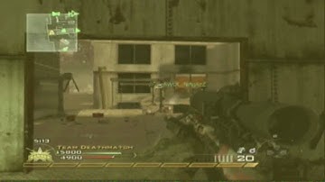 Modern Warfare 2: Nice Quickscope Wallbang on Highrise