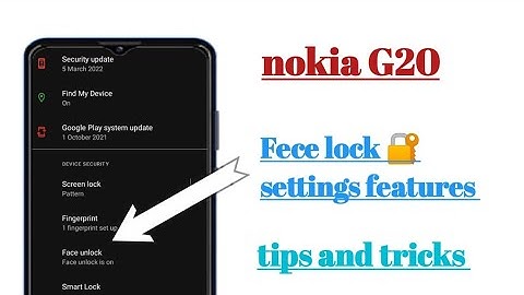 nokia G20 face lock 🔐 settings Hidden features how to use