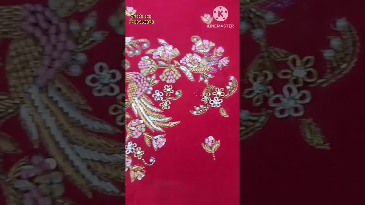 heavy  maggam work blouse customization available design