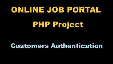 Online Job Portal Project In PHP - Php Project Tutorial (Hindi) - 8
