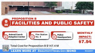 Beaumont Bond 2025 Proposition B | City of Beaumont, Texas